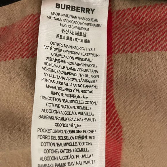 SOLD - Burberry Exaggerated Check Wool Cotton Overshirt - Picture 6 of 8